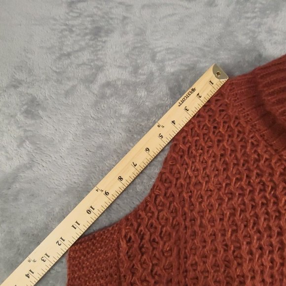 Lauren Conrad Womens Poncho Sweater Cardigan Chunky Open Knit Cowl Neck One Size - Picture 5 of 8